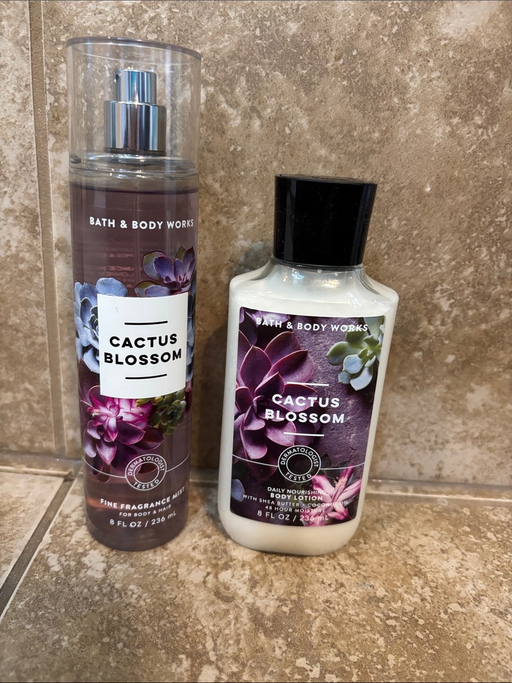 Bath & Body Works Cactus Blossom Mist & Lotion - Purple